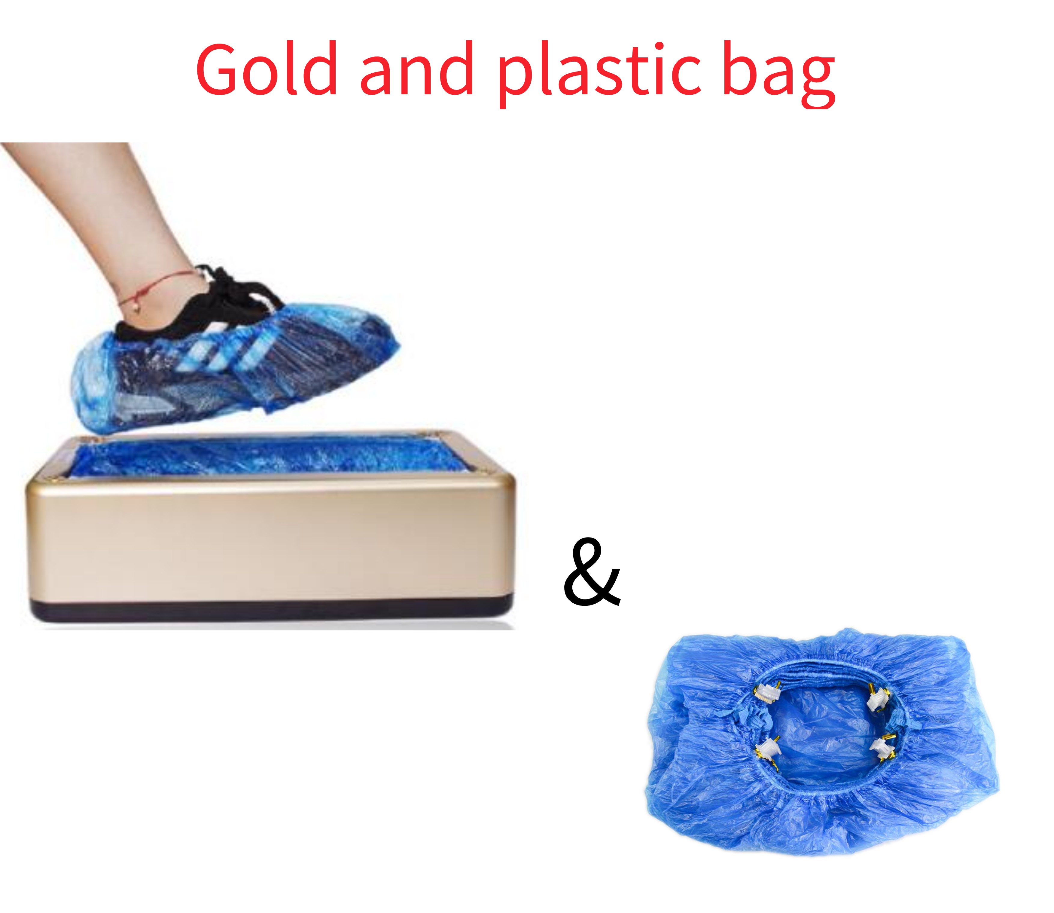 Gold and Plastic bag