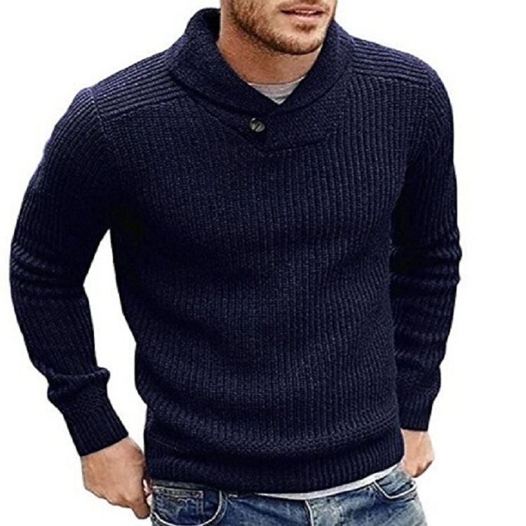 Solid color Pullover Sweater