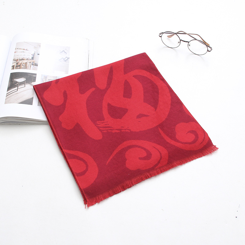 Big red annual celebration warm scarf