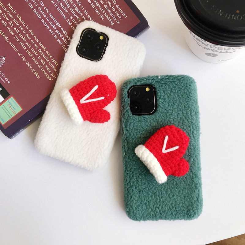Compatible with Apple , Cute woolen glove phone case - Image 3