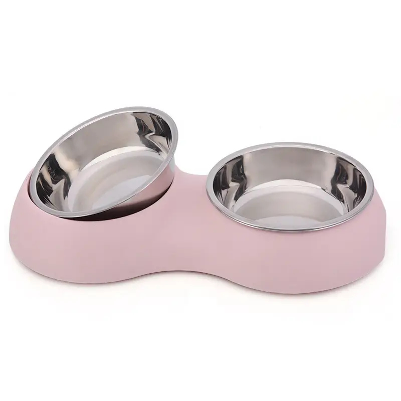 Round macaron double bowl
