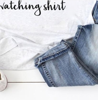 Christmas print cotton pullover T-shirt