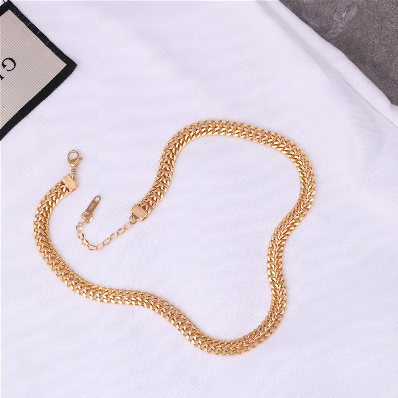 Stainless steel metal steel ball chain necklace