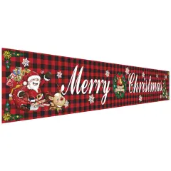 Christmas decorations Christmas couplets curtains Christmas banners pull flags Christmas curtains hanging flags window pendants - Style30 - View 1