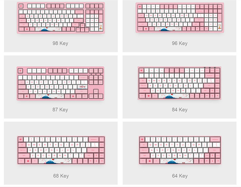 Cartoon fashionable girl i pink tastatur cap - Miniatyr 5