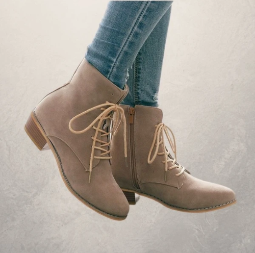 Flat lace up Martin boots