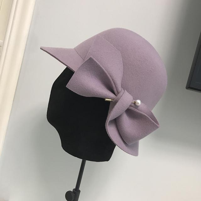 Women's woolen top hat Purple - Shop at LoveMi