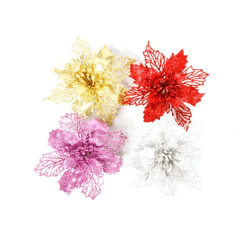 Christmas decorations canes hollowed out Christmas flowers – image 2