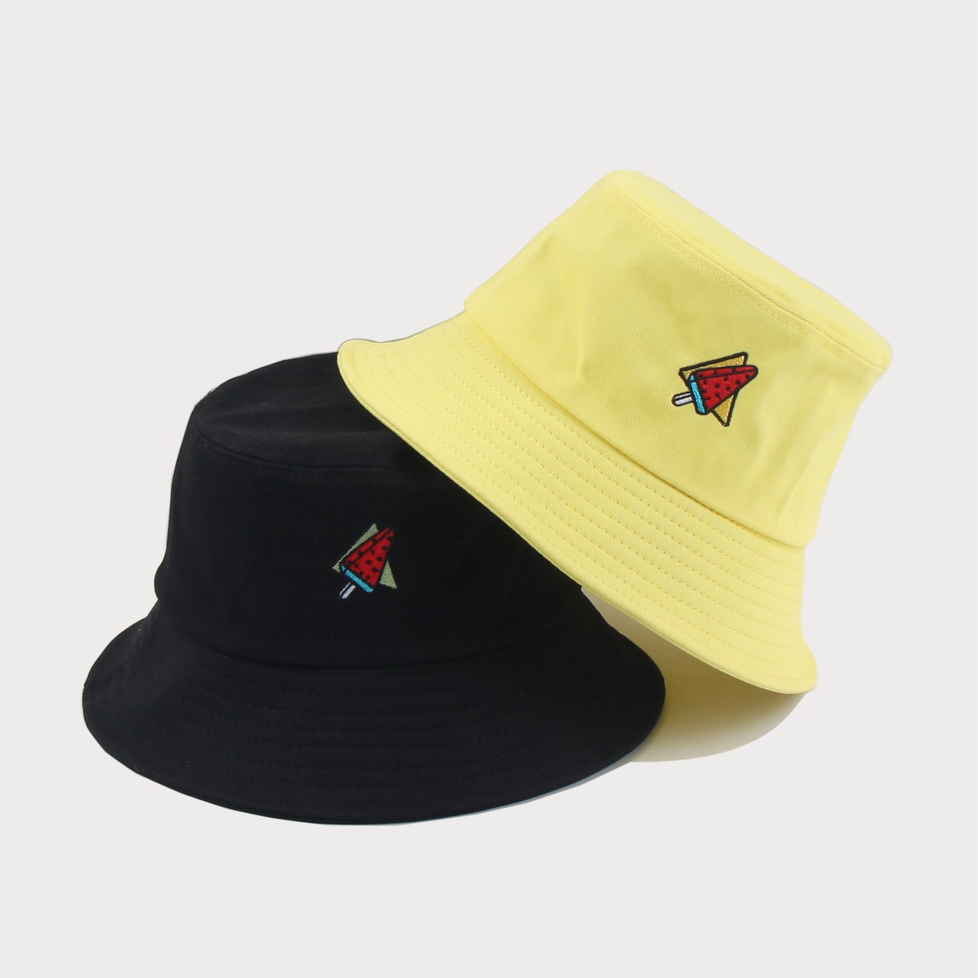 Watermelon embroidered fisherman's sun hat