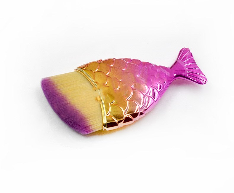 Beauty fishtail makeup brush Purple - Shop at LoveMi