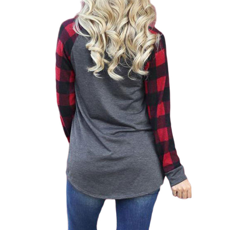 Merry Christmas print round neck raglan long sleeves