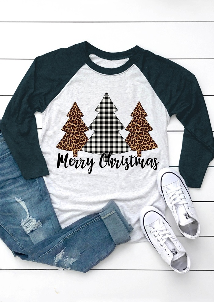 Title 1, Christmas print cotton pullover T-shirt