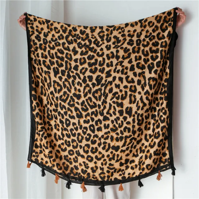 Leopard print scarf Brown - Shop at LoveMi