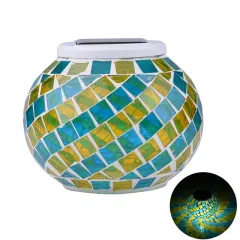 Colour Changing Solar Glass Ball - View 1