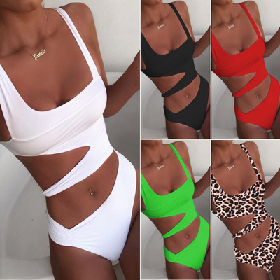 Solid color one-piece swimsuit one-piece bikini - Image 4