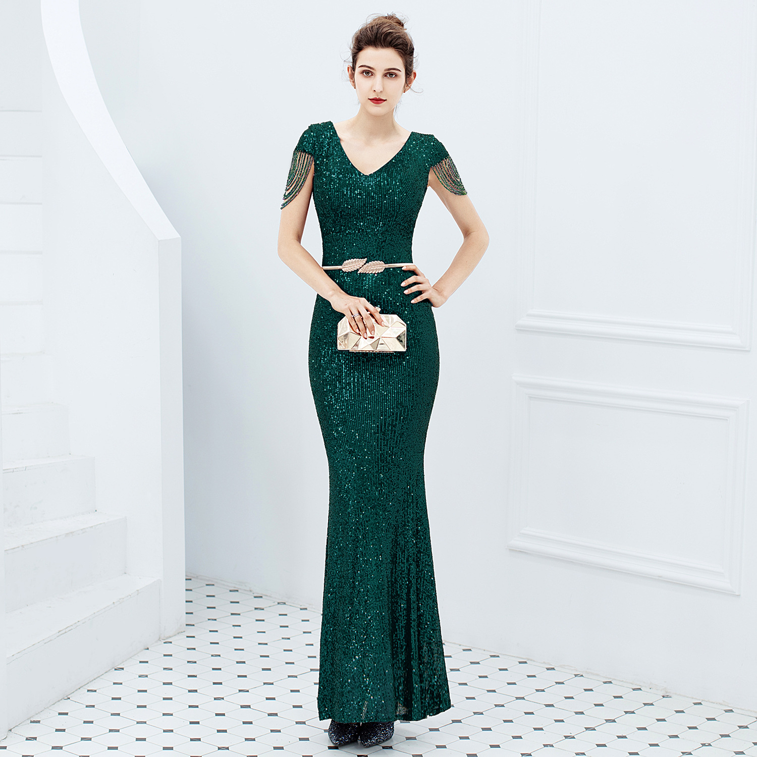 Gas Field Queen Fishtail Dress Green - Shop at LoveMi