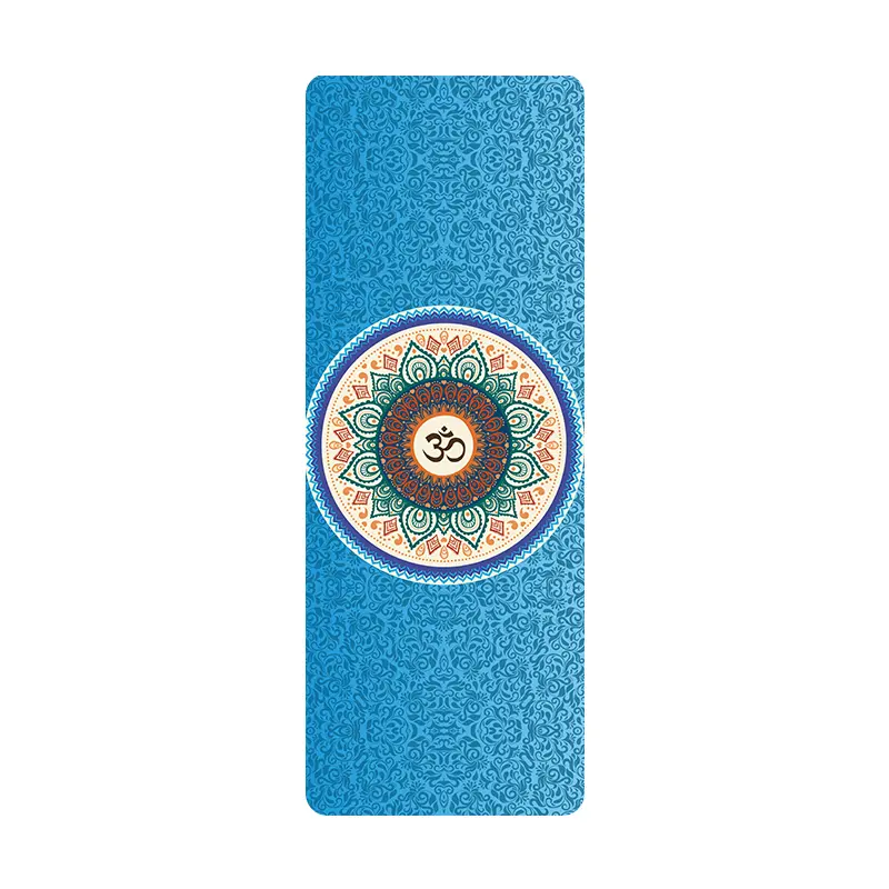 Printed suede sports suede thin and wide fitness mat