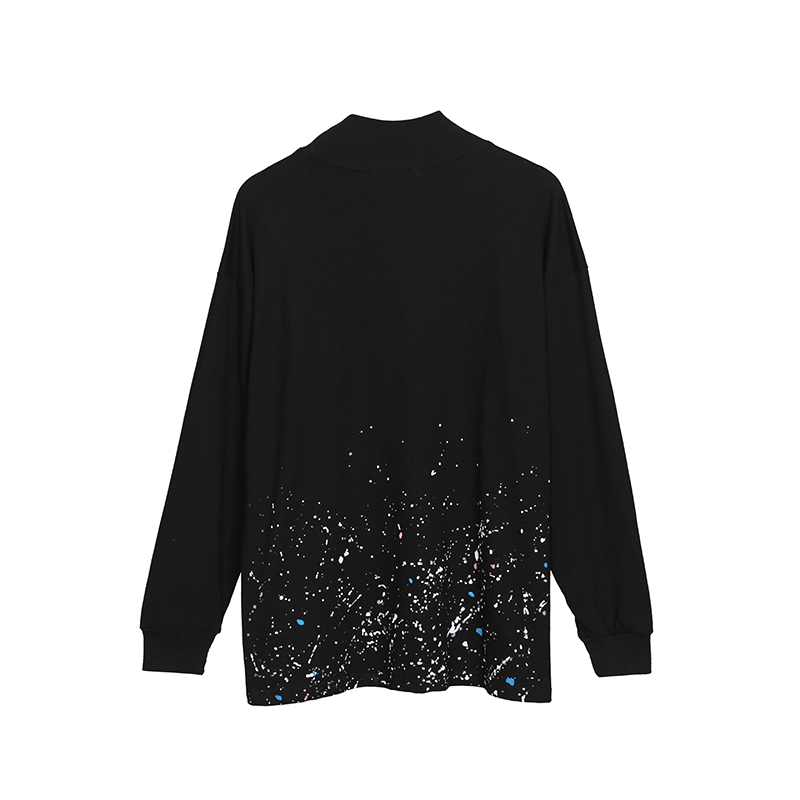 Long sleeves with splash ink print