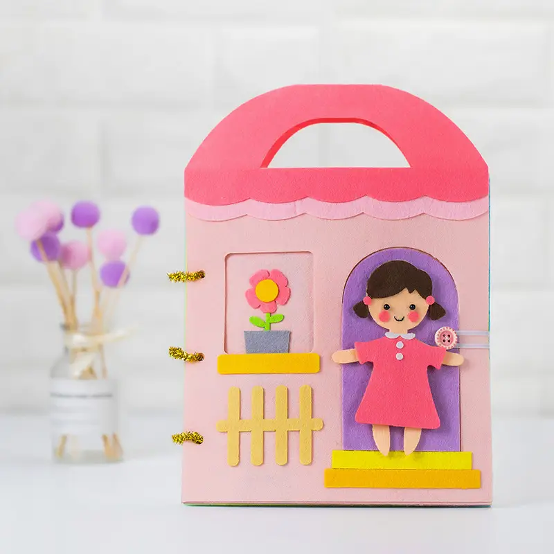 Non-woven handmade fabric diy early education cloth book