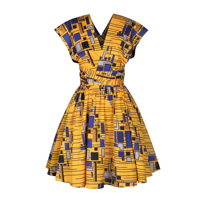 Women's Printed African Dress - Picture 12 of 21
