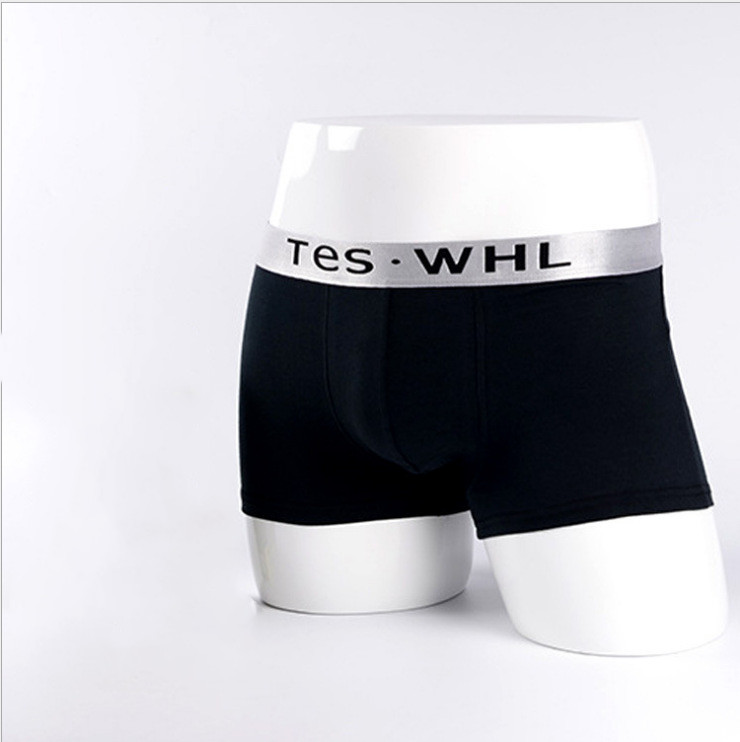 Men's elastic cotton close fitting boxer pants