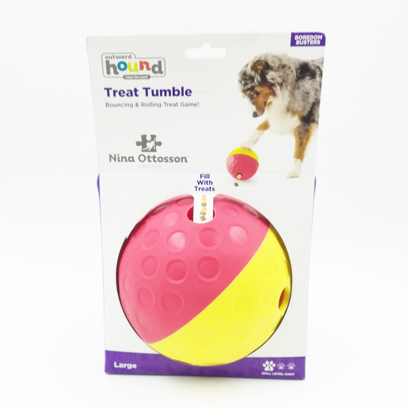 Pet Feeded Toy Ball Slow Feeder Funny Built-in Food — foto 3