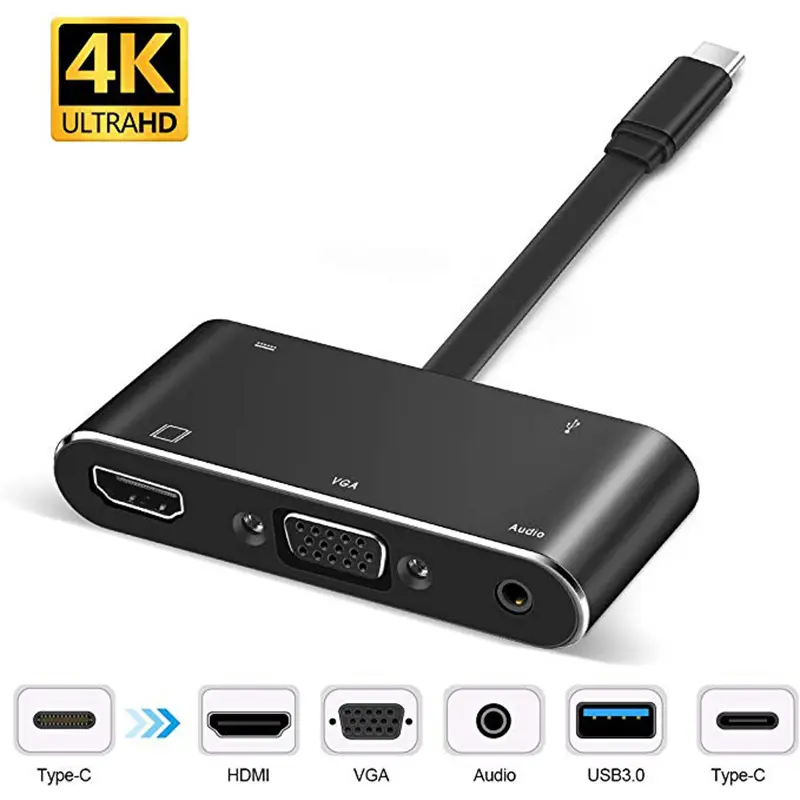Type-c to HDMI VGA 5-in-1 HD dual
