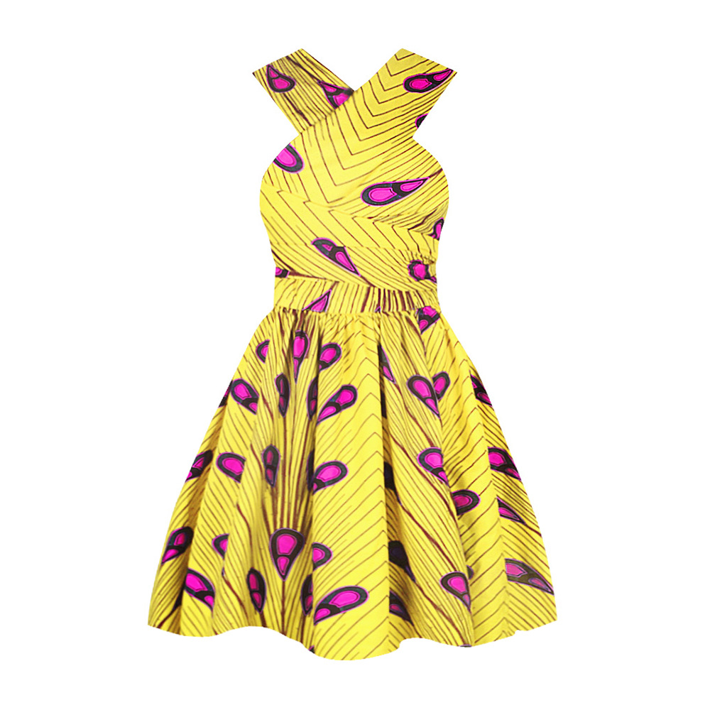 Women's Printed African Dress - Picture 21 of 21