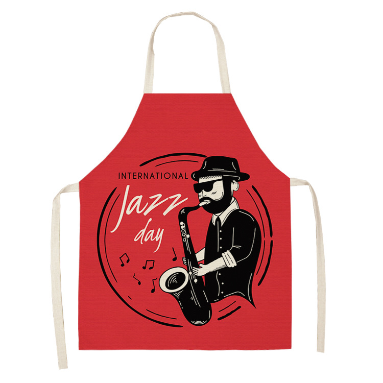 kitchen apron, cotton and linen apron (8 color-47x38)