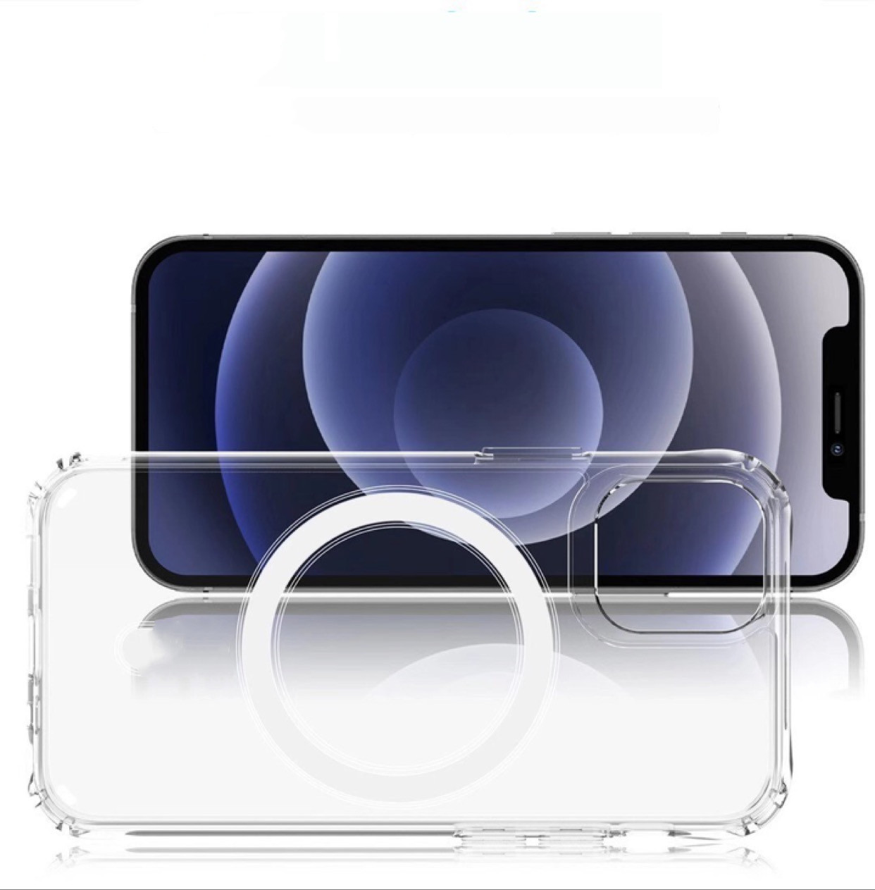 Compatible with Apple, Compatible with Apple , iPhone12 transparent magnetic phone case