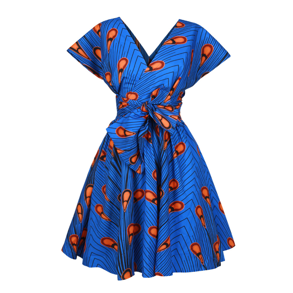 Women's Printed African Dress - Picture 17 of 21