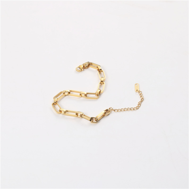 Thick chain exaggerated hollow simple bracelet