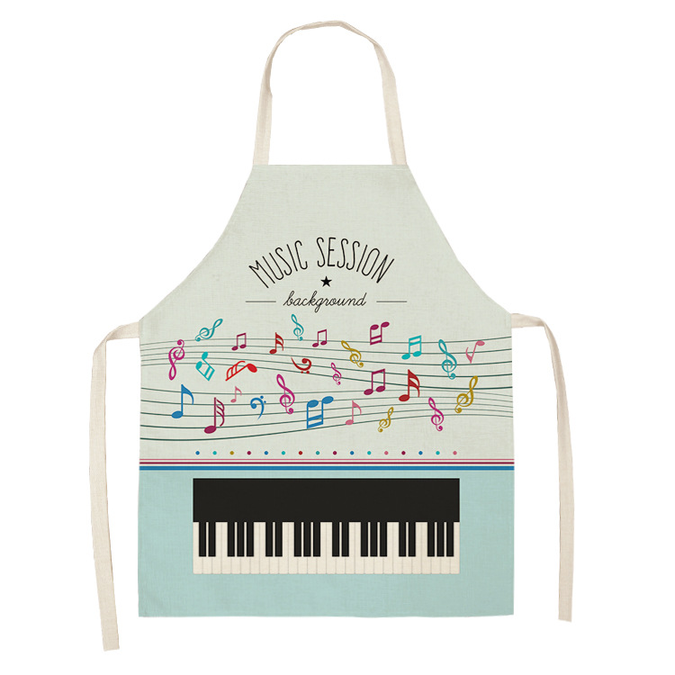 kitchen apron, cotton and linen apron (8 color-47x38)