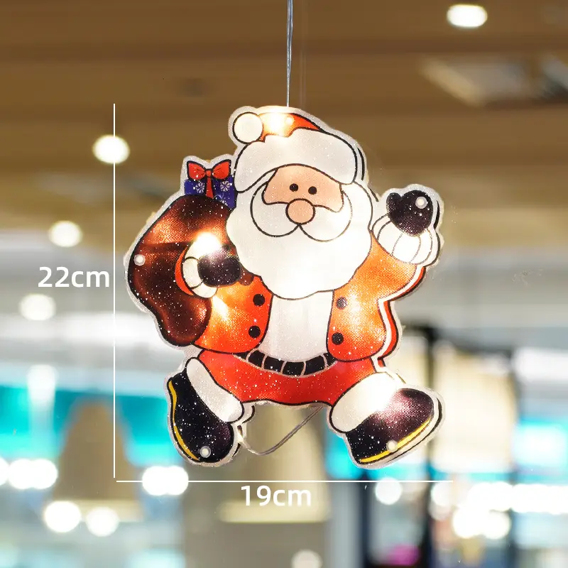 Christmas store shop luminous lamp door hanging