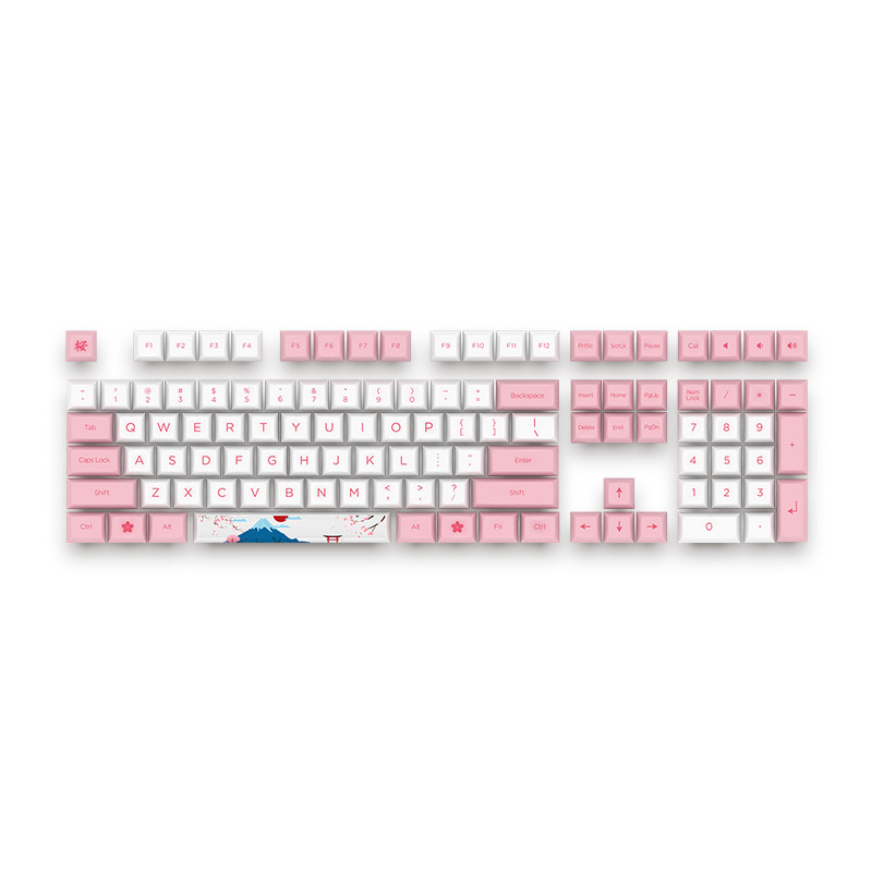 Cartoon fashionable girl i pink tastatur cap - Miniatyr 3