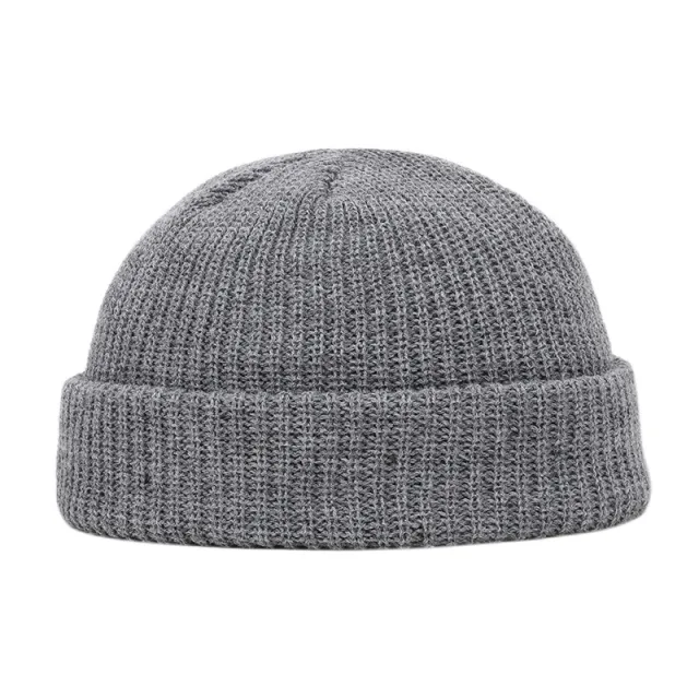 Hip hop versatile watermelon knitted hat Dark Grey - Shop at LoveMi
