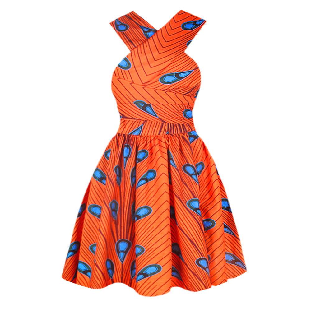 Women's Printed African Dress - Picture 20 of 21