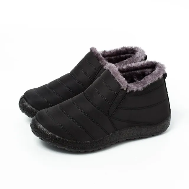 Warm and antiskid casual light waterproof snow boots Black - Shop at LoveMi