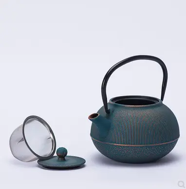 Cast iron teapot