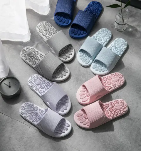 Reflexology Foot Massage Slippers Bath Tension Relief Acupuncture Feet
