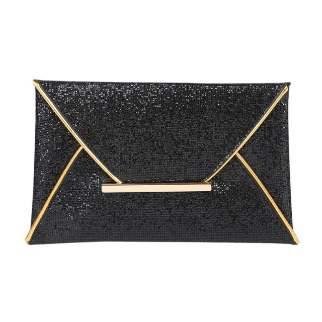 Sequin glitter clutch Black - Shop at LoveMi