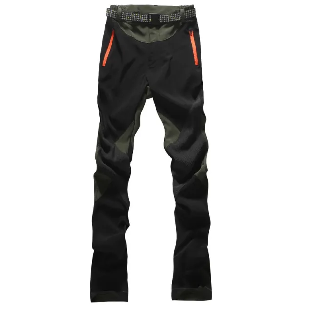 Outdoor climbing color matching quick drying stretch pants Armygreen - Shop at LoveMi