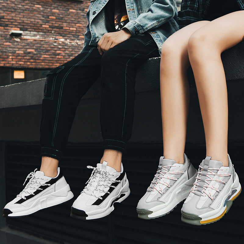 Platform height increase running shoes