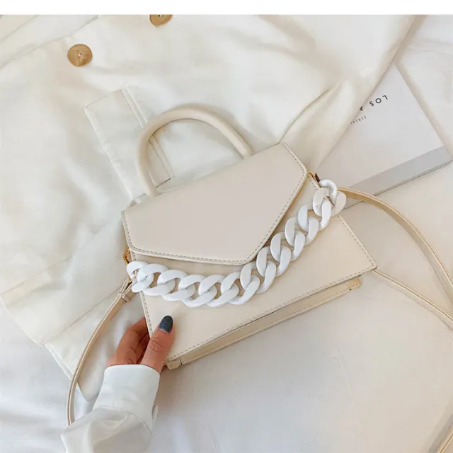 Foreign style one shoulder handbag Beige - Shop at LoveMi