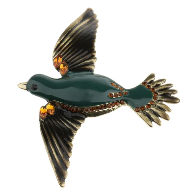 Hot selling in Europe and America, retro and exaggerated personality, bird brooch, animal brooch, brooch, brooch Photo Color - Shop at LoveMi