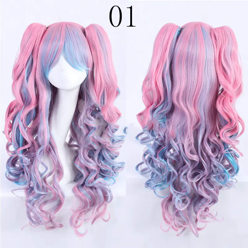 Double Tiger Clip Style Lolita Wig