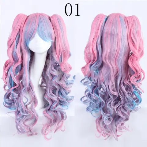 Double Tiger Clip Style Lolita Wig