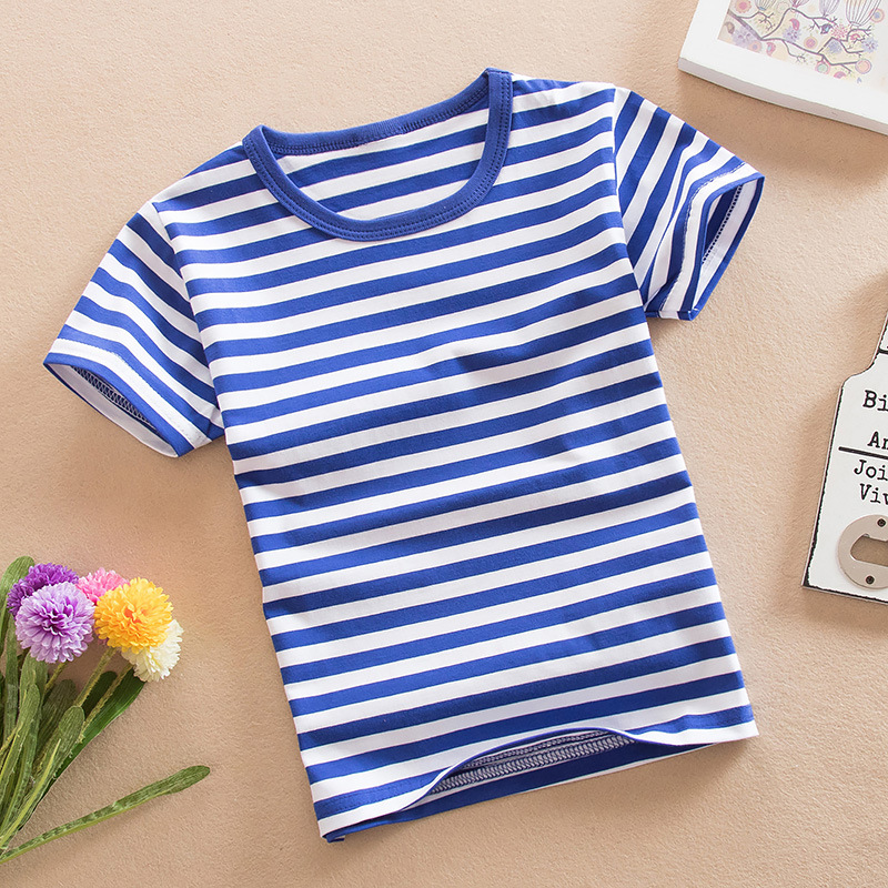 Children's short sleeve T-shirt cotton STRIPE TOP