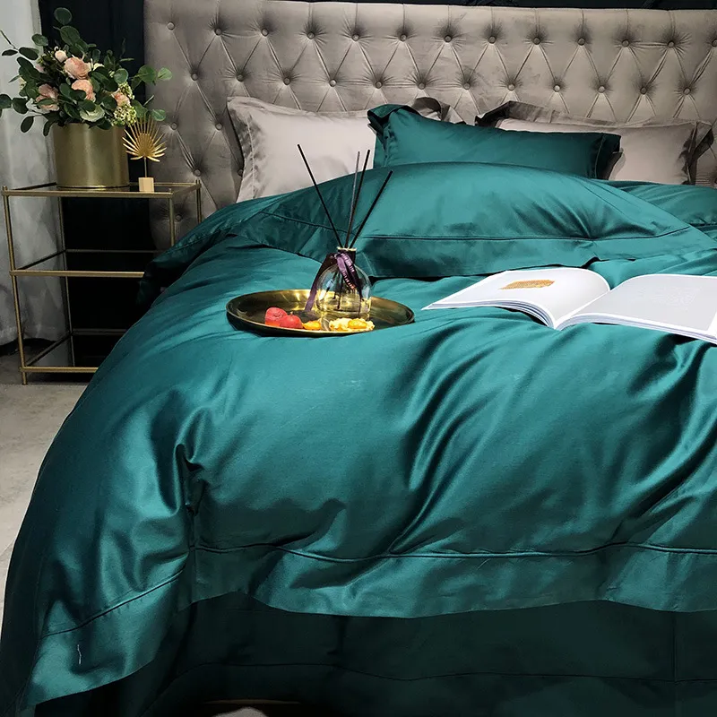 Pure cotton quilted sheets - Emerald