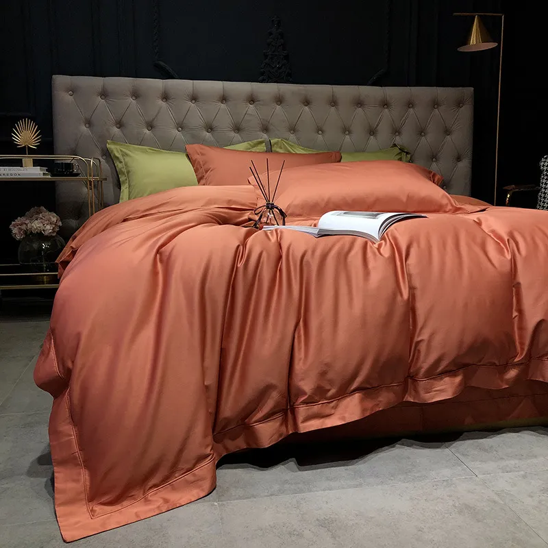 Pure cotton quilted sheets - Orange